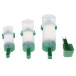 Abreuvoir mangeoire a eau pour oiseaux abreuvoir avec pince fournitures pour oiseaux pour perroquets ...