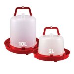 Abreuvoir plastique poule premium robuste avec poign�e 5 et 10 l
