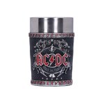 Ac / dc back in verre a liqueur noir 9x11cm