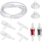 Accessoires aquarium accessoires de pompe a air pour aquarium, 1m air line tube tuyau, 2 clips d'aspiration, ... Accessoires aquarium accessoires de pompe a air pour aquarium, 1m air line tube tuyau, 2 clips d'aspiration, ...