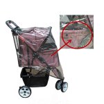 Accessoires de transport respirants pour animaux de compagnie, couverture de poussette pour chien, pliable, ...
