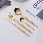 Acier inoxydable acier inoxydable portugais 24 pieces ensemble de dner ensemble dor creative western ...