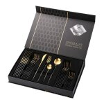 Acier inoxydable acier inoxydable portugais service de vaisselle 24 pieces doré creative western steak ... Acier inoxydable acier inoxydable portugais service de vaisselle 24 pieces doré creative western steak ...