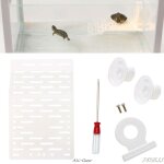 Acrylique terrasse reptiles tortue bask terrasse ?le plate - forme terrarium flottant basking plate - ...