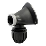 Adaptateur coud� a 90 femelle avec applique murale codital Ø25 - 3 / 4  de codital - raccord pe compression ...
