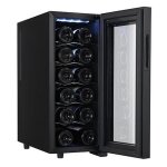 Adler ad 8083 refroidisseur  vin refroidisseur de vin thermolectrique pose libre noir 12 bouteille(s) ...