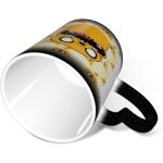 Adventure time jack tasse �� couleur changeante tasse �� caf�� en c��ramique grande capacit�� 300ml tasse ...