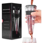 A�rateur de vin avec coffret ¿ transparent / noir / argent