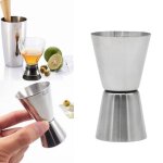 Agitateur a cocktail en acier de 15 / 30ml ou 25 / 50ml, gadgets a mesurer, jigger de cuisine, tasse ...