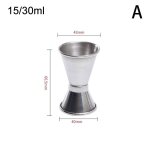 Agitateur a cocktail en acier inoxydable, tasse a mesurer, boisson a double injection, verre a alcool, ...