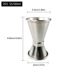 Agitateur de mesure en acier inoxydable, standard pour bar, ix, vin, cocktail, touriste, jigger, boissons ... Agitateur de mesure en acier inoxydable, standard pour bar, ix, vin, cocktail, touriste, jigger, boissons ...