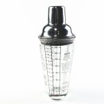 Agitateur en verre pour cocktail, avec bouchon en acier inoxydable, ustensile de cuisine pour bar, 400ml ...