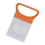 Aiguille a oignon en acier inoxydable avec support d'aide a la coupe, trancheur facile, tomate, fourchette ...
