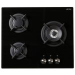 Airlux av635hbk - table de cuisson au gaz - 3 plaques de cuisson - niche - largeur : 55 cm - profondeur ...
