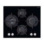 Airlux av685hbk - table de cuisson au gaz - 4 plaques de cuisson - niche - largeur : 55 cm - profondeur ...