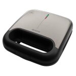 Aiwa tetsu gaufrier et appareil � croque - monsieur 750 w acier inoxydable et noir