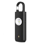 Alarme de s�curit� personnelle rechargeable 130db avec lumi�re led - alarme porte - cl�s anti - loup ...