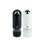 Alaska duo de moulins � poivre et sel �lectriques noir et blanc 17cm
