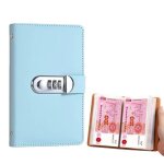 Album de billets de banque 50 pages � code 100 pochettes transparentes bleu yonis