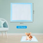 Alese jetable, 45 × 60 cm tapis absorbant chien, alse pipi propret educateur chien animaux, aleze ...