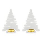 Alessi - lot de 2 marque - places barkplace tree - blanc - blanc