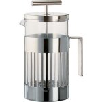 Alessi - 9094 / 8 - cafetire presso - filtre ou a infusion en acier inoxydable 18 / 10 brillant et verre ...
