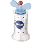 Alessi 9098 - moulin a poivre design avec ailettes, acier inoxydable et r�sine thermoplastique, azure ...
