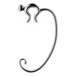 Alessi - accroche sac argent� en acier mistigri alessi - multicolore