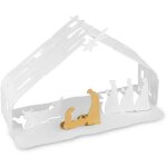 Alessi bark crib bm09 w - reproduction design de la cr�che en acier inoxydable avec d�tails dor�s poli ...