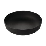 Alessi - corbeille ronde acier noir �21 cm - noir