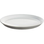 Alessi dc03 / 5 lg tonale assiette a dessert en cramique stoneware light grey set de 4 pices