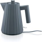 Alessi mdl06 / 1 g bouilloire �lectrique pliss�e r�sine thermoplastique - gris