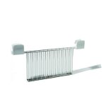 Alessi - sg68rack w - pince pour grille - pain en acier inoxydable et pc - blanc
