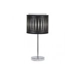 Alexandra lampe de table 1xe14 chrome / bois noir 42x17x17 cm