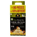 Allume feu laine de bois 100% végétal 1kg Allume feu laine de bois 100% végétal 1kg