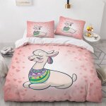 Alpaga de dessin anim�� housse de couette x imprim�� d animaux mignons parure de lit personnes ado fille ...
