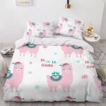 Alpaga de dessin anim�� housse de couette x imprim�� d animaux mignons parure de lit personnes ado fille ...