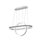 Alpes grey suspension 112w 3000 - 4000 - 6000k regx65x34 cm 8960lm c / t�l�commande et reg. intensit� ...