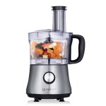 Alpina 3in - 1 robot culinaire 1l 600w hachoir et machine de cuisine 2 vitesses hacher, trancher et rper ...