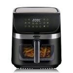 Alpina air fryer 9l airfryer xxl - friteuse sans huile avec ecran digital - minuterie et temprature ...