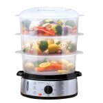 Alpina cuiseur vapeur 9l 800w - cuit vapeur electrique avec minuteur et maintien au chaud - a vapeur ... Alpina cuiseur vapeur 9l 800w - cuit vapeur electrique avec minuteur et maintien au chaud - a vapeur ...