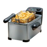 Alpina friteuse electrique huile 3l avec thermostat rglable et panier amovible - friteuse 2000w - 32, ...
