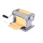 Alpina machine à pâtes manuelle acier inoxydable - pince de table - spaghettis, raviolis, lasagnes Alpina machine à pâtes manuelle acier inoxydable - pince de table - spaghettis, raviolis, lasagnes