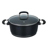 Alpina marmite Ø 24 cm induction / gaz / cramique - poignes en silicone - lavable au lave - vaisselle ...