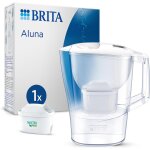 Aluna carafe filtrante blanche (2, 4 l) avec 1 cartouche maxtra pro tout - en - 1 ¿ carafe avec led ...