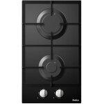 Amica ag2620n table de cuisson au gaz verre noir - 2 foyers