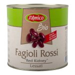 D'amico haricots rouges bio, secs, naturels, riches en fibres, source de prot�ines, 2. 5 kg, alimentation ...