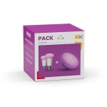 Ampoules connect�es philips hue pack r�equipement philips hue ambiance blanc et couleur et philips hue ...