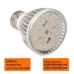 Ampoule led uva pour reptile, lampe uv pour tortue, lzard, ampoule de chauffage de salle, terrarium, ...