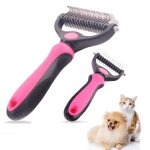 Animal de compagnie dematting toilettage desheding tondeuse outil cheveux fourrure peigne brosse r�teau ...
